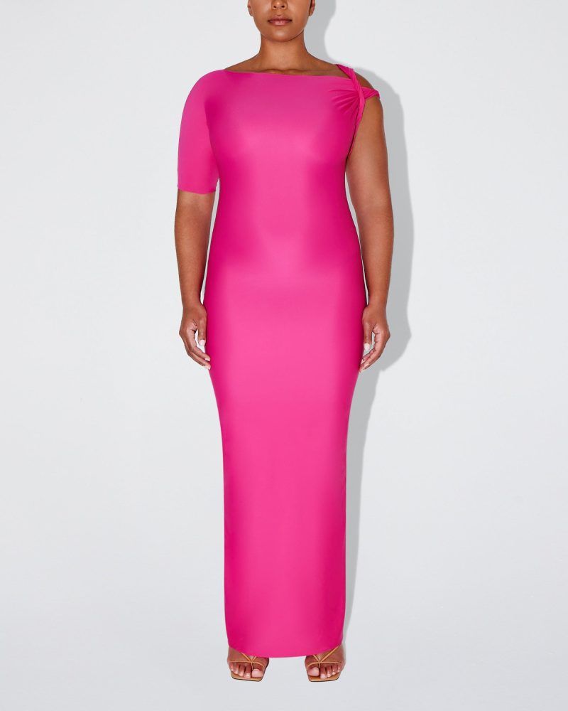 SOPHIA SLEEK TWIST MAXI DRESS FUCHSIA SLEEK 0007