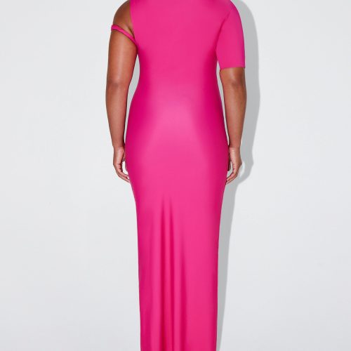 SOPHIA SLEEK TWIST MAXI DRESS FUCHSIA SLEEK 0029