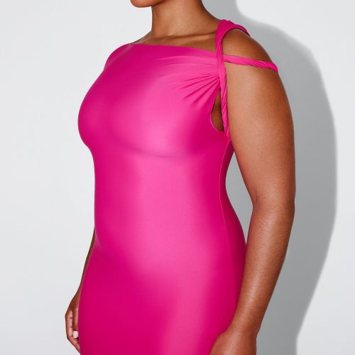 SOPHIA SLEEK TWIST MAXI DRESS FUCHSIA SLEEK 0034