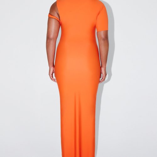 SOPHIA SLEEK TWIST MAXI DRESS PAPAYA SLEEK 0018