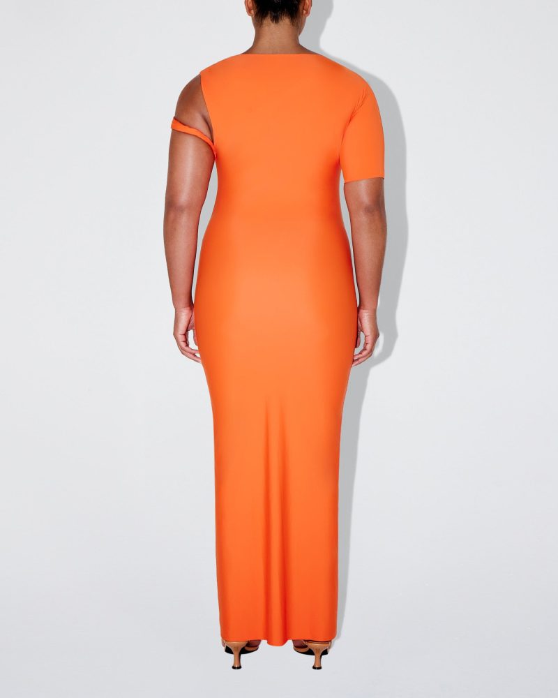 SOPHIA SLEEK TWIST MAXI DRESS PAPAYA SLEEK 0018