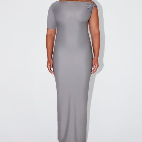 SOPHIA SLEEK TWIST MAXI DRESS STEEL GREY SLEEK 0007 1cb714ab 9da9 409d a935 55b24e8cb469