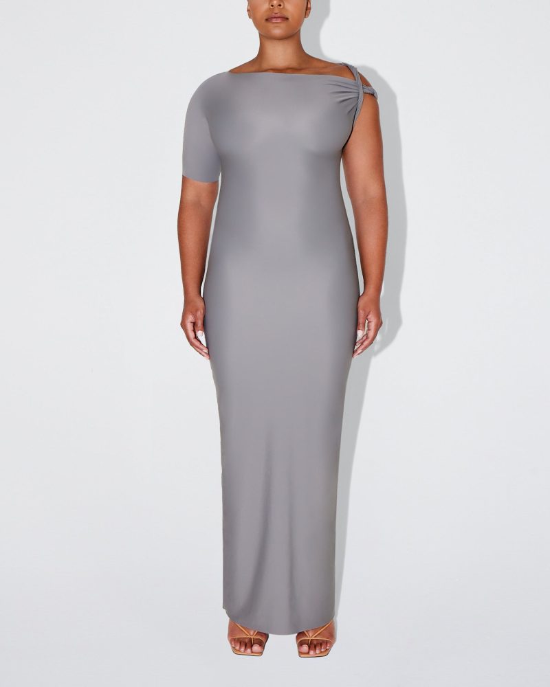 SOPHIA SLEEK TWIST MAXI DRESS STEEL GREY SLEEK 0007 1cb714ab 9da9 409d a935 55b24e8cb469