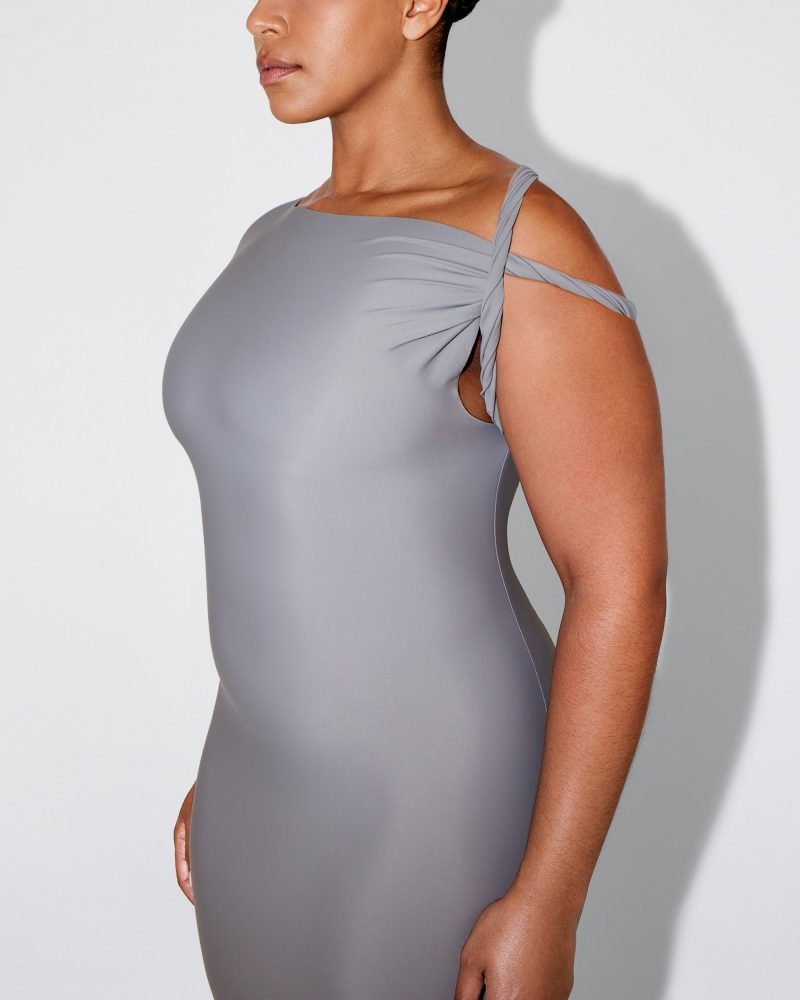 SOPHIA SLEEK TWIST MAXI DRESS STEEL GREY SLEEK 0024 0ed811f3 96ed 4665 a9a7 a9bd87f05b75