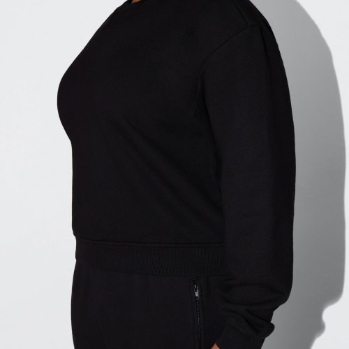 SOPHIA STRAIGHT LEG SWEATPANTS BLACK CREWNECK BLACK 0024