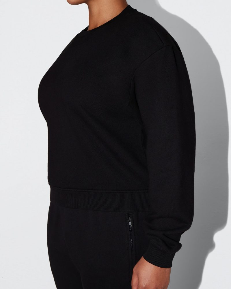 SOPHIA STRAIGHT LEG SWEATPANTS BLACK CREWNECK BLACK 0024